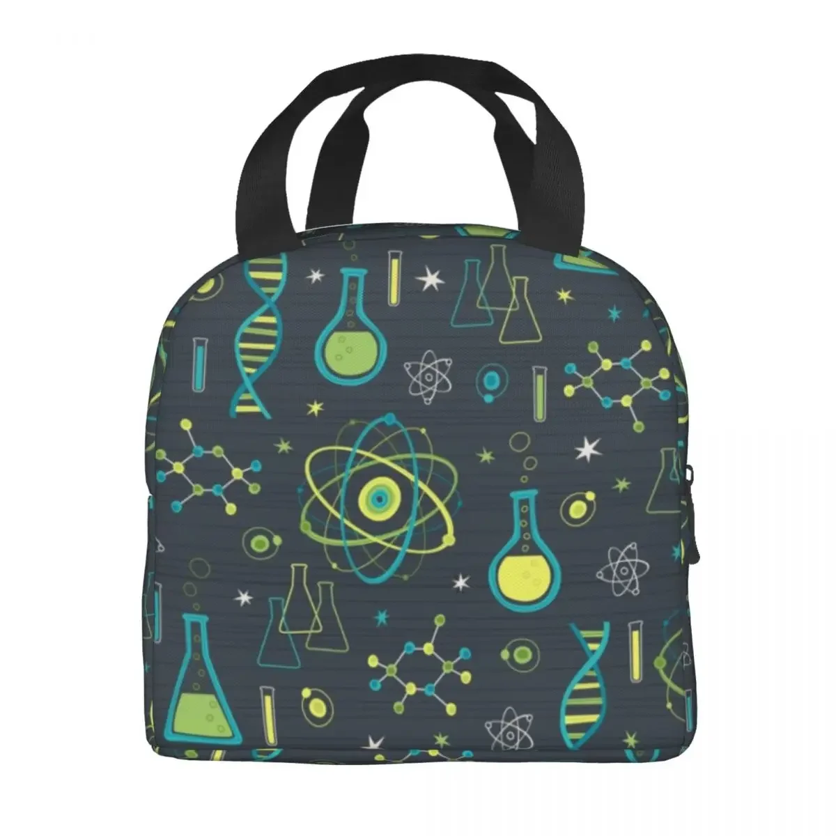 Midcentury Modern Science Insulated Lunch Bags for Women Chemistry Biology Resuable Thermal Cooler Food Lunch Box School