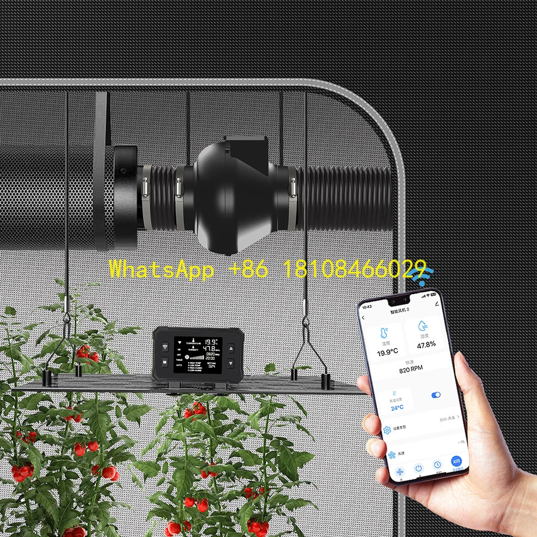 

LED Growing Tent for Home Box Complete Kit80x80x180cm Automated Grow Box Set 600D Highly Reflective White PE Film