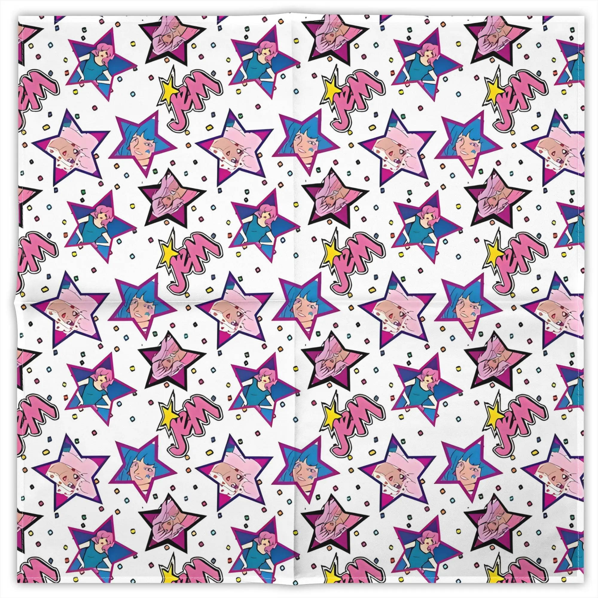 lenco-quadrado-decorativo-de-poliester-estampado-jem-and-the-holograms-para-uso-diario