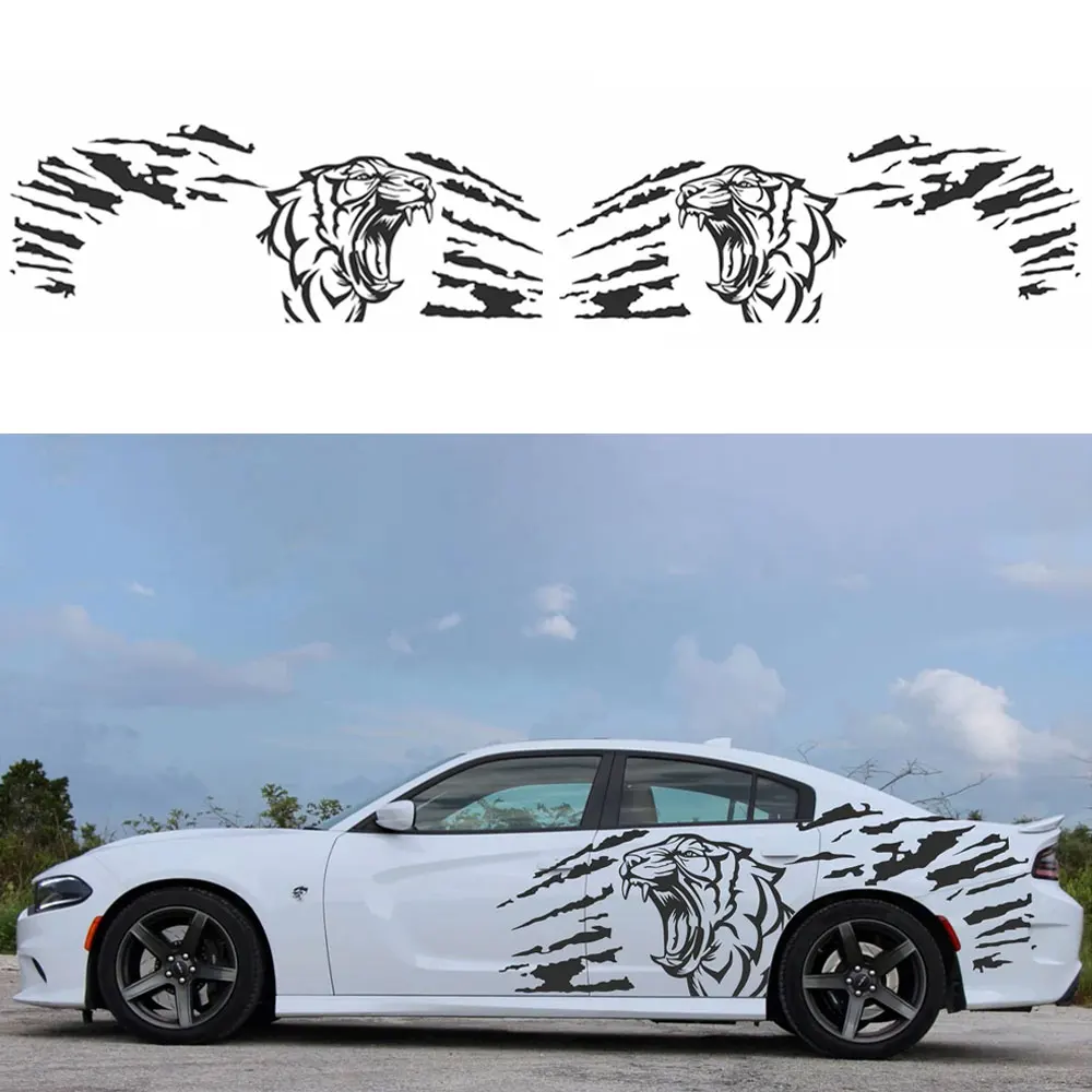 

Beast Car Sticker Side Graphics Car Modification Bodywork Styling Sport Decoration Exterior Accessories Die Cutting Vinyl Decals