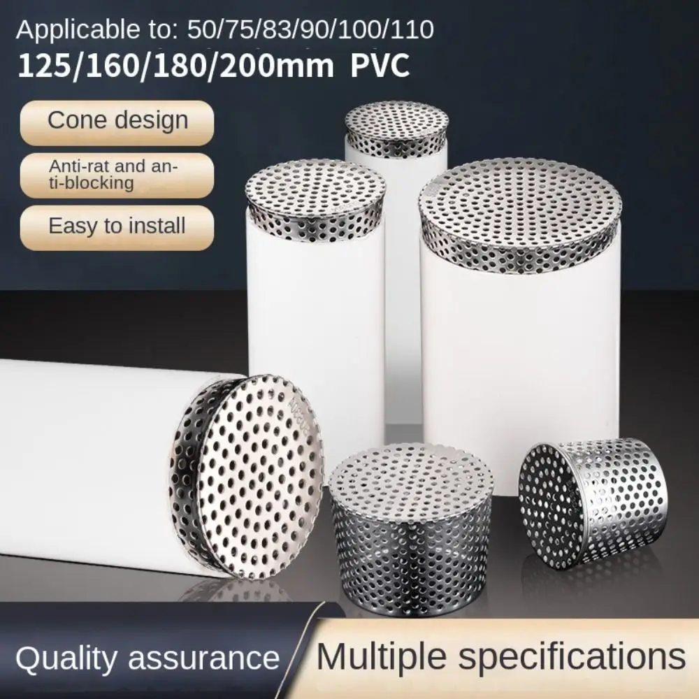 Stainless Steel Rooftop Floor Drain Cover Anti Rodent Anti Blocking Outer Side Filter Screen Displacement Anti-blocking Drainage