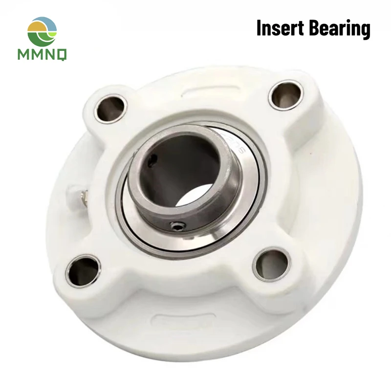 1PCS UCFCPL204 205 206 Plastic Pillow Block Bearing PBT Stainless Steel Waterproof Dustproof Anti-corrosion