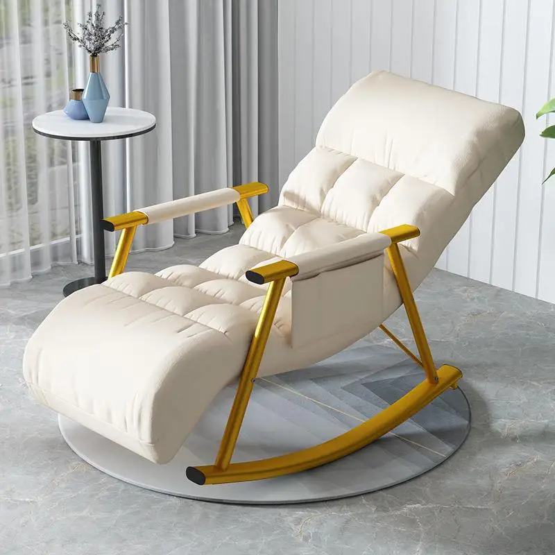 Luxury Living Room Recliner Balcony Adult Rocking Chair Relaxing Armchair Ergonomic Design Lazy Recliner Chair Home Furniture