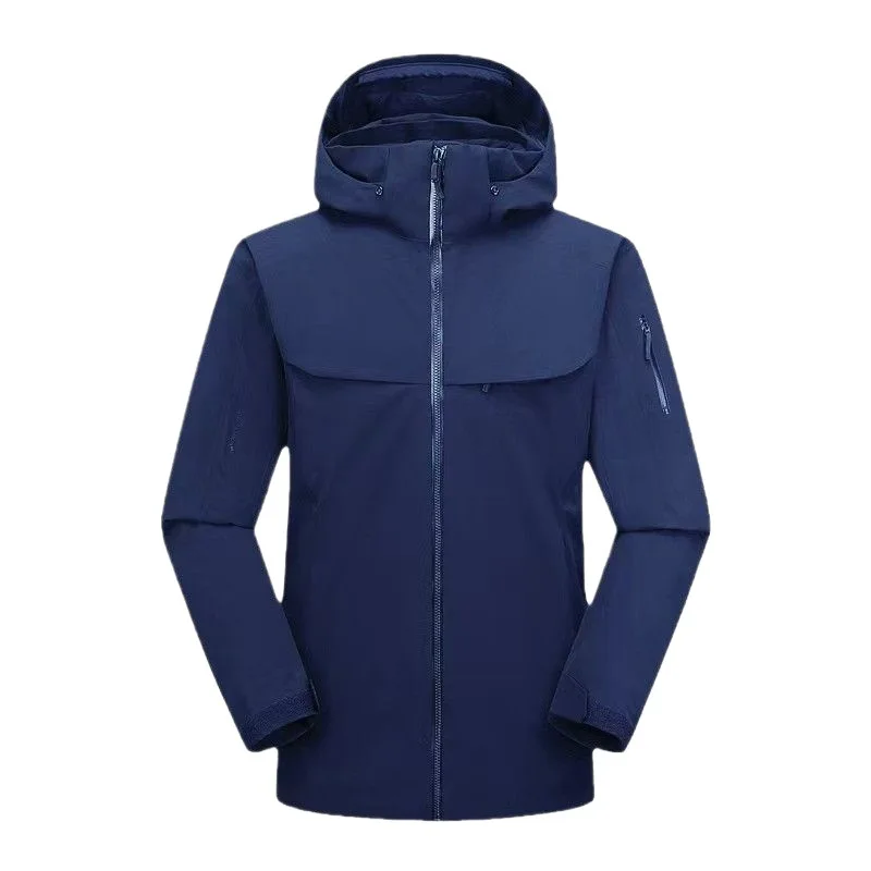 بدلة تزلج خارجية من Macai سميكة مقاومة للماء وقابلة للتنفس ومقاومة للرياح من نسيج البوليستر سترة بغطاء للرأس متينة لملء معطف الشتاء