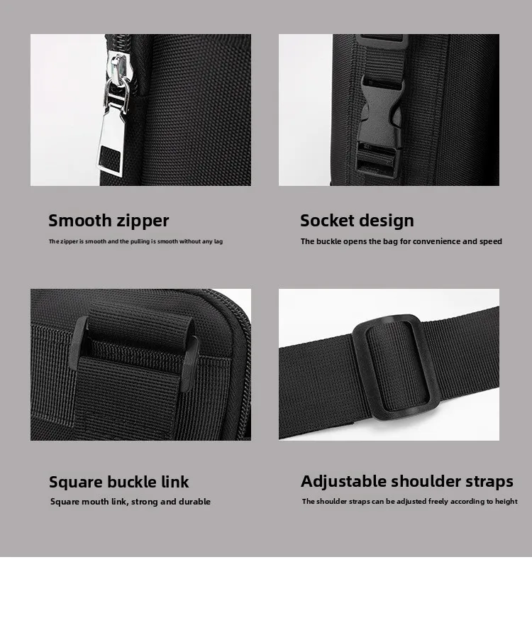New Simple Single-shoulder Bag, Men's Travel Water Cup Backpack, Fashionable Outdoor Crossbody Bag, Wear-resistant Crossbody Bag