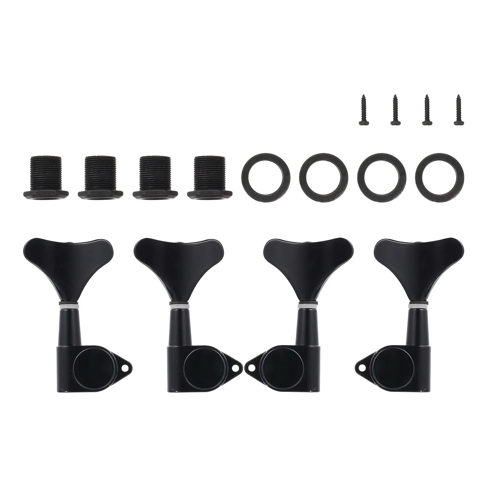 

4Pcs Guitar Tuning Buttons Durable Metal Adjusters Rust Proof Stable Guitar Accessories Black String Adjuster String Accessories