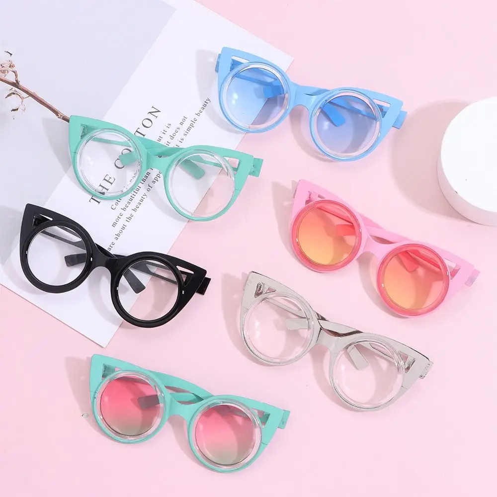 10cm Fashion Glasses Clothes For 20~25cm Dolls Cute Round Shape Frame Plush Doll Eyeglasses for 1/3 1/4 BJD Dolls Accessories