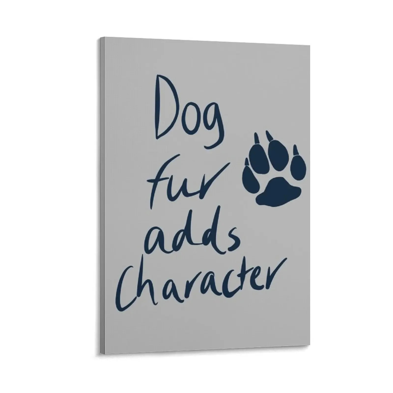 

Dog Fur Adds Character Navy Blue Version Canvas Painting art mural Decoration pictures room wall art