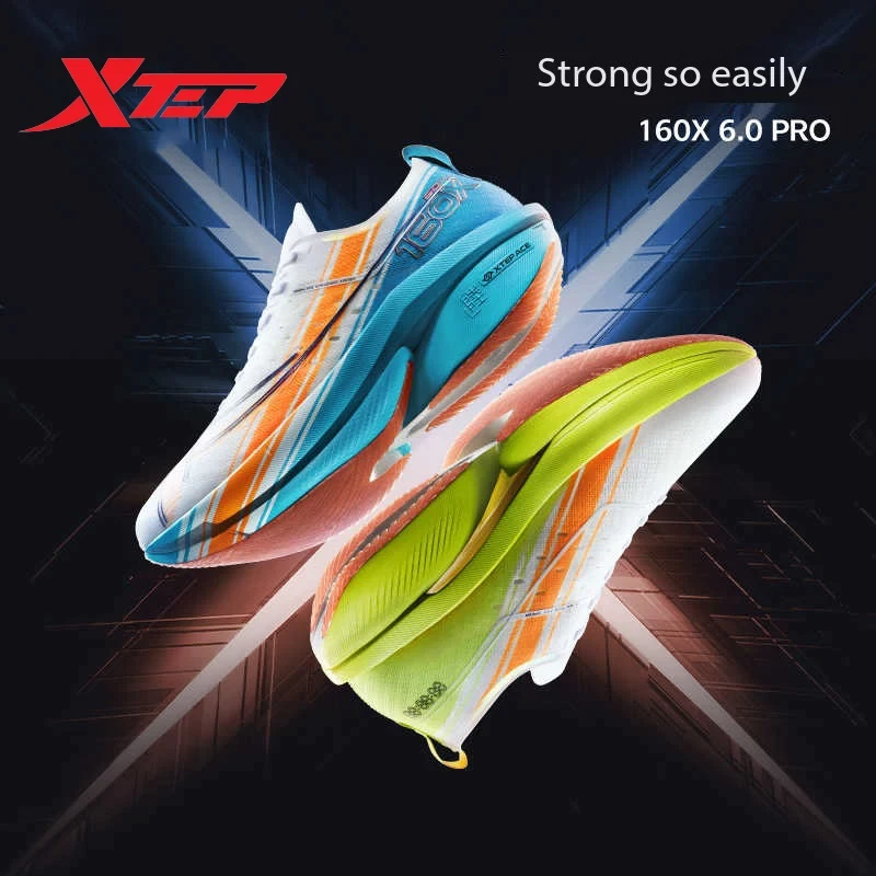 Xtep 160X 6.0 PRO Running Shoes For Men Stable Durable Racing Marathon Light Running Shoes Professional Marathon 975119110003