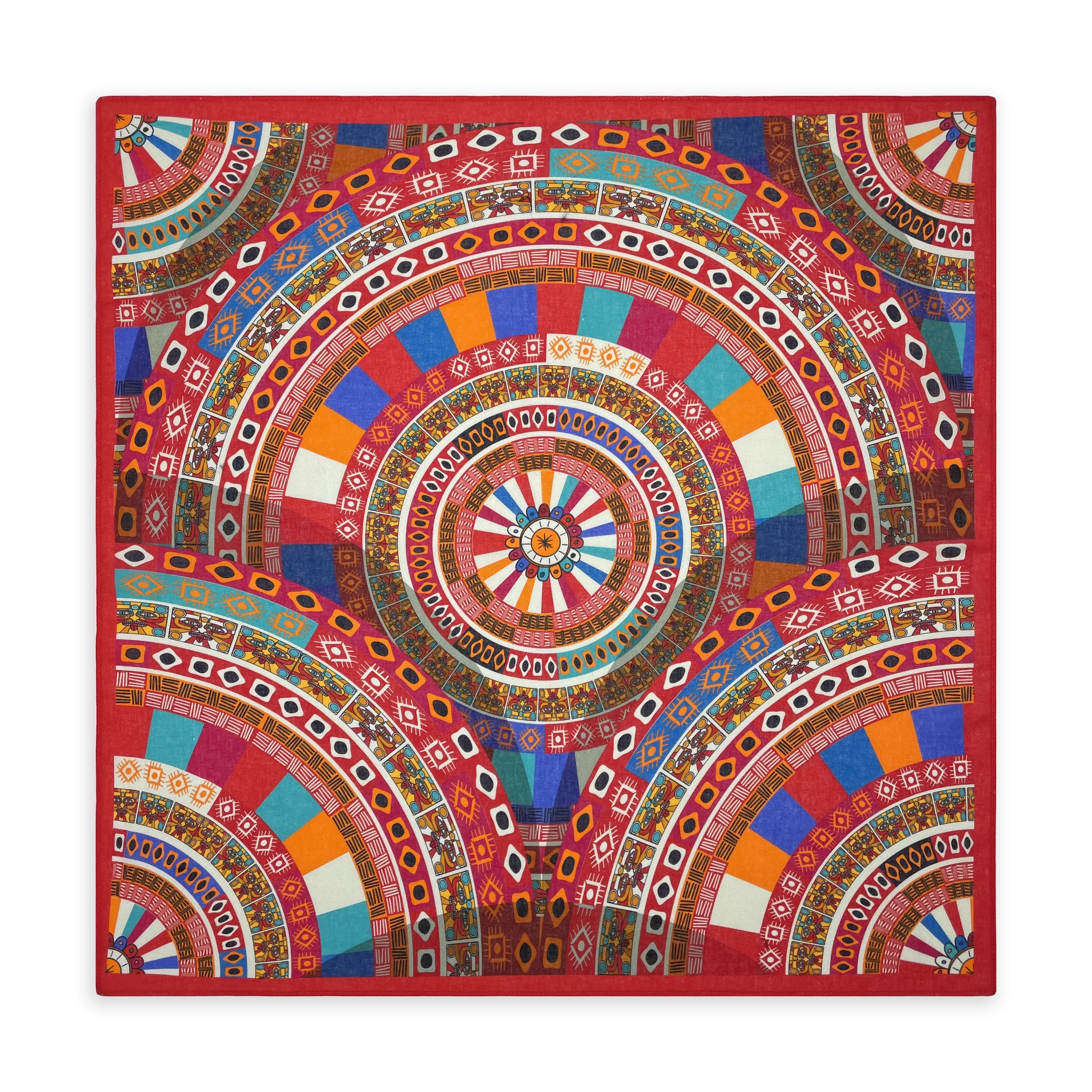 Modisches Neues Design Damen Schönes Blumenmuster Retro Hip-Hop 100% Baumwolle Bandana Quadratischer Schal Stirnband Paisley Geschenke für Frauen/Mädchen – Detail 12