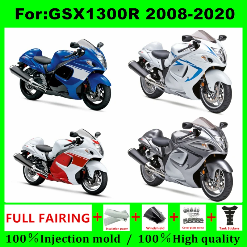 

Motorcycle Bodywork for GSXR1300 GSX-1300R 2008 - 2020 2009 2010 2011 Set Injection ABS Plastics Full Fairings Kit ZXMT