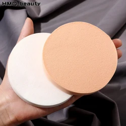 6/2Pcs Facial Powder Foundation Puff Round Shape Portable Soft Cosmetic Puff Makeup Foundation Sponge Wet Dry Use Beauty Tools