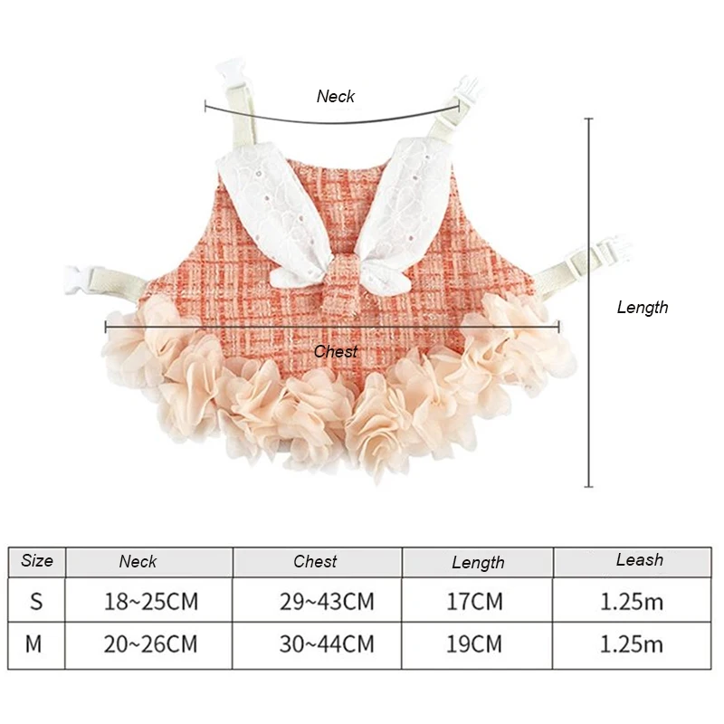 Fashion Rabbit Guinea Pigs Clothes with Harness Outdoor Pet Harnesses and Leash Set for Little Animals Bunny Chinchillas Suit