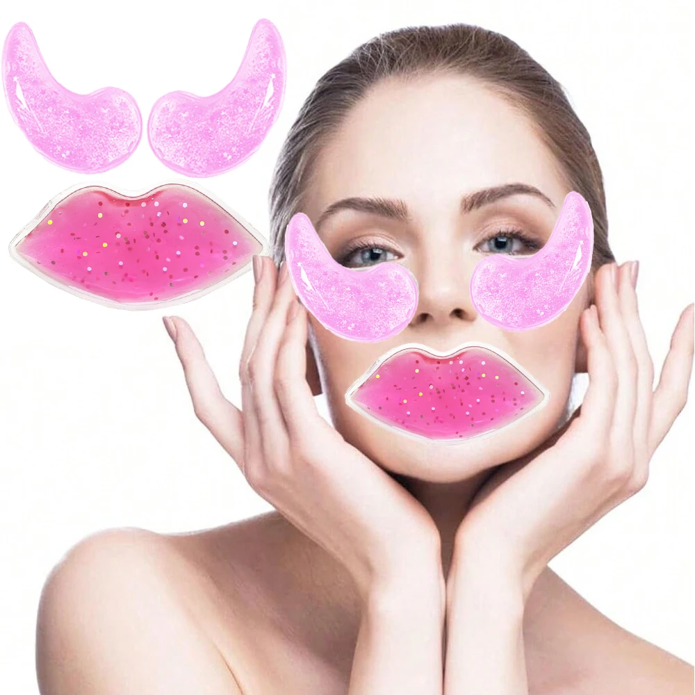 حزمة ثلج جل العين وحزمة ثلج الشفاه العناية بالوجه أقنعة العين المبردة الساخنة والباردة ضغط منتفخ عيون الصداع النصفي الانتفاخ أدوات العناية بالبشرة #1