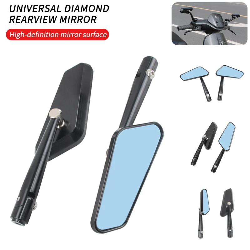 

1 Pair 7/8" 22mm Motorcycle Rearview Mirrors Universal Mopeds Handlebar Mirror Scooter Bar End Rear View Mirror Accessories