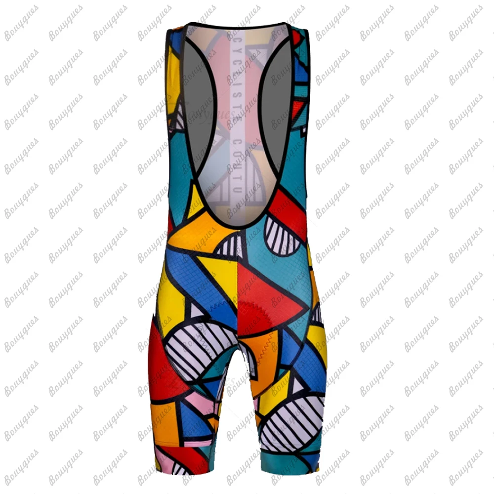 Pantaloncini con bretelle da ciclismo Mountain Bike collant da bici imbottiti in Gel traspirante da uomo Triathlon Man Pro Licra pantaloncini da