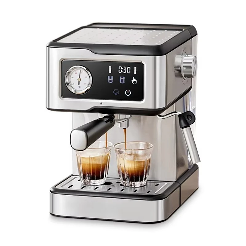 الشحن من ألمانيا 20Bar كابتشينو لاتيه مع عصا بخار الحليب شبه أوتوماتيكية كافتيرا ماكينة صنع قهوة اسبريسو