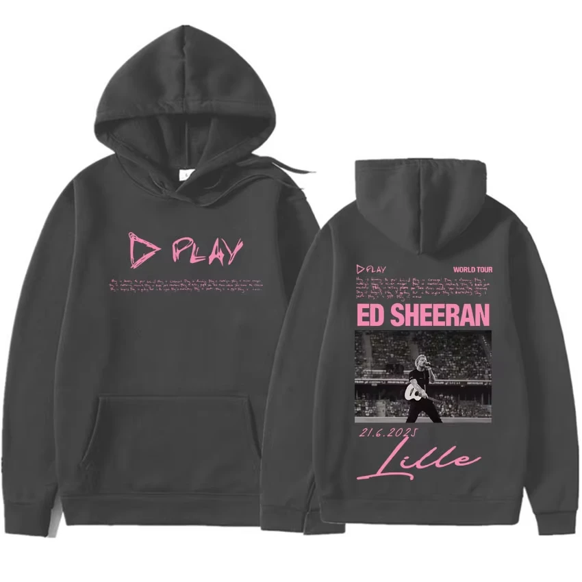 

Ed Sheeran Play Tour 2025 Hot Sale Harajuku Men's Women Clothing Fashion Fleece Oversized Long Sleeve Hoodies Streetwears Unisex