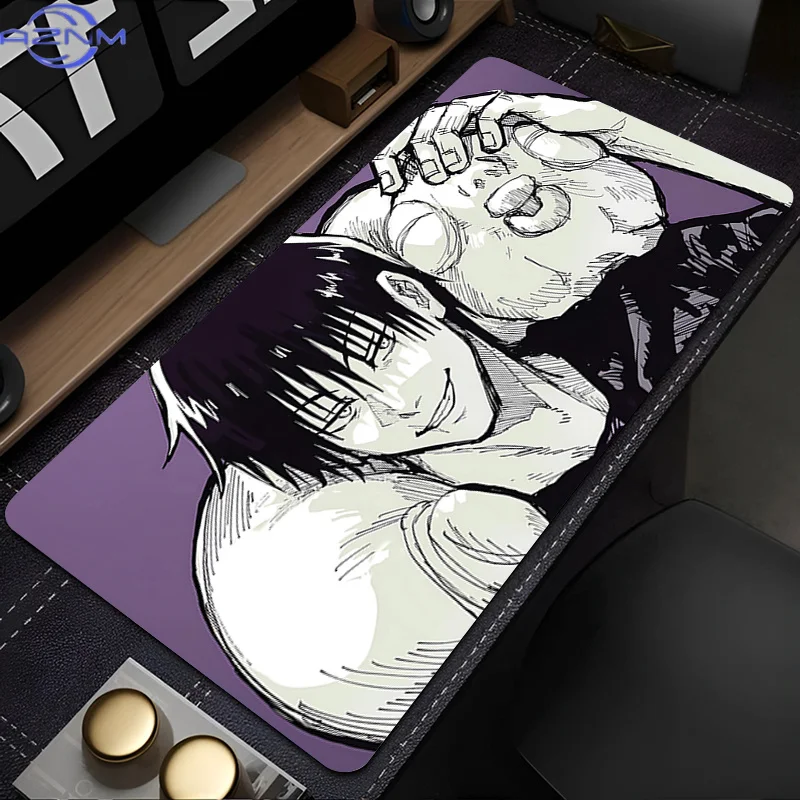 Mouse Pad Large Gamer Keyboard Desk Mouse Mat Carpet Laptop J-jujutsu Kaisen Toji Fushiguro Rubber Tapis Souris Gaming Mousepad
