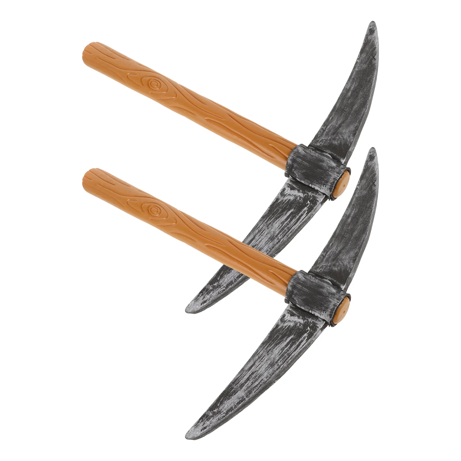 قطعتان من أدوات الفأس المزيفة المزخرفة مثالية لدعائم التصوير الفوتوغرافي وعروض المسرح أداء التقاط لصالح الحفلات،