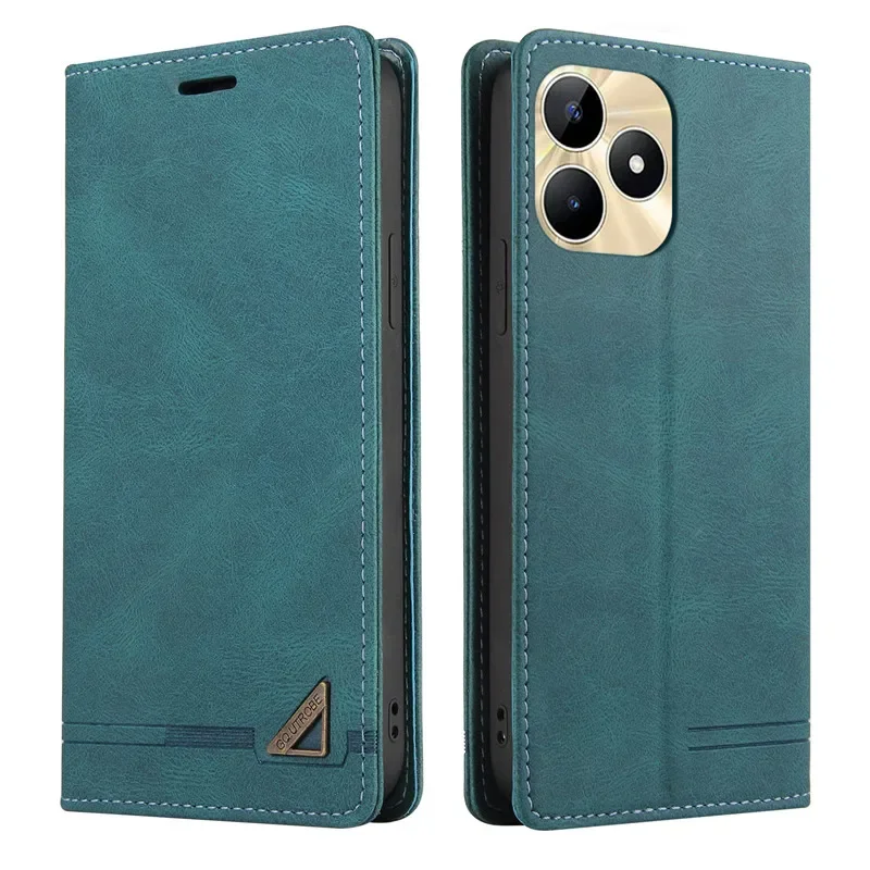 Magnetic Wallet Flip Cover Case For OPPO Realme C67 C53 C51 4G Narzo N53 C 67 RealmeC67 Cover Anti-theft Leather Phone Bags