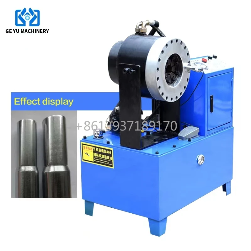 Pipe Shrinking Machine Steel Pipe Tube Head Reduce Diameter Joints Pressing Pipe End Forming Machine Source Factory