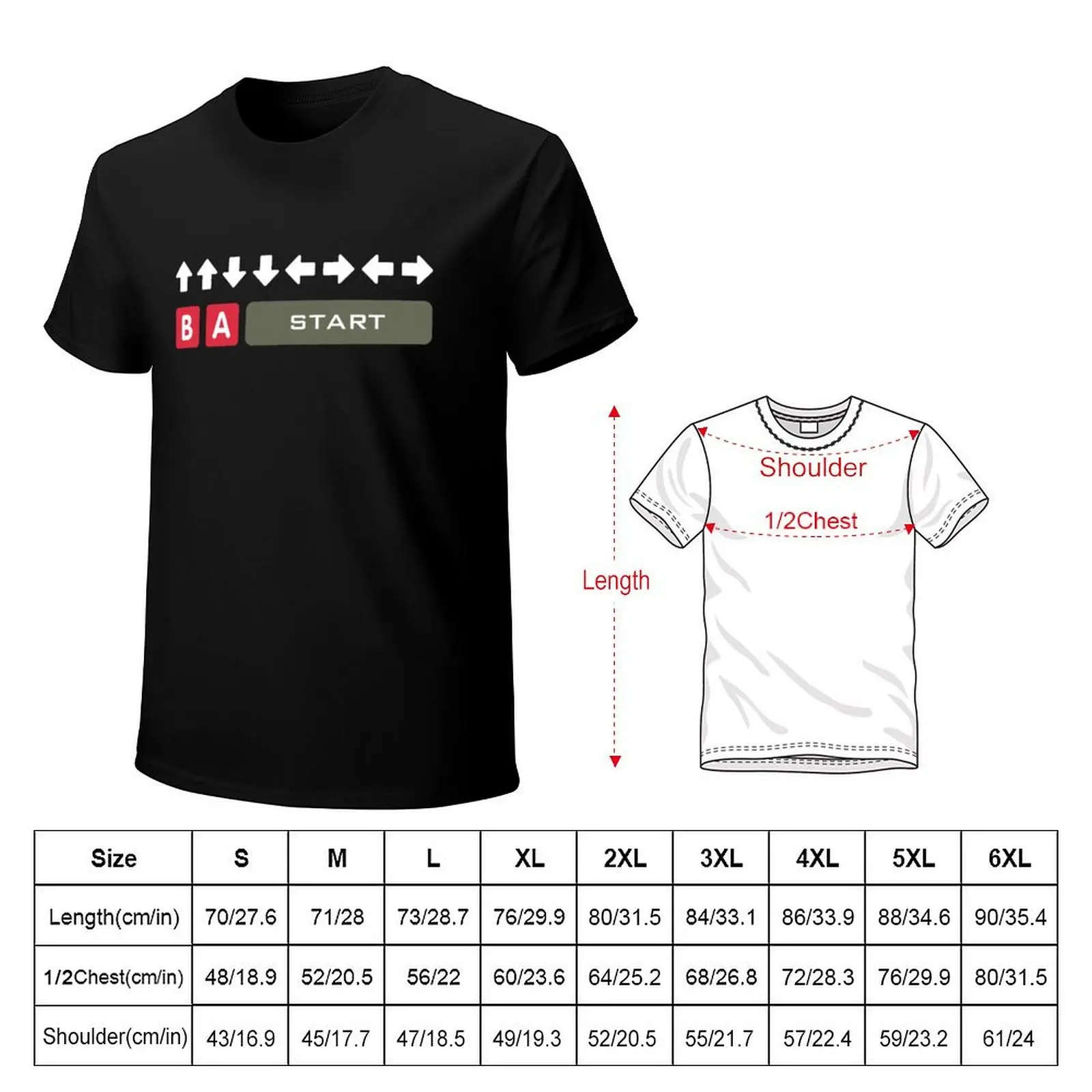 Contra Cheat Code T-Shirt High Elasticity Sports Tee Shirt