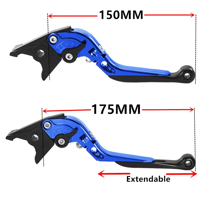 Motorfiets Rem Koppelingshendels Voor ZX-6R Zx636 19-24 Zx10r 06-15 ZX-25R 20-24 Verstelbare Opvouwbare Uitschuifbare Handgreep Rem Hendel