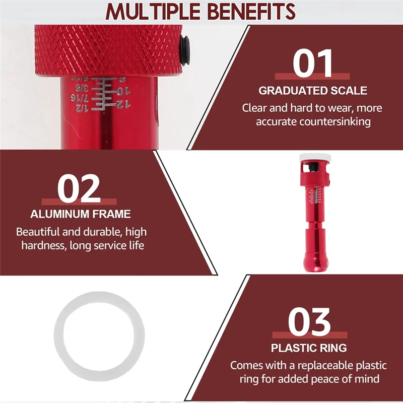 

ABPQ-Woodworking Counterbore Drill Step Drill Wood Self-Tapping Screw Punch Holes Drill Bit Installation Tool