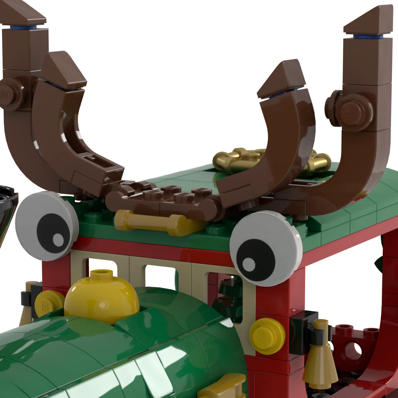 لوازم حفلات عيد الميلاد الكهربائية Rc الأيائل قطار اللبنات لعب الاطفال عيد الميلاد عمل الشكل الأيائل سانتا كلوز بيت الزنجبيل