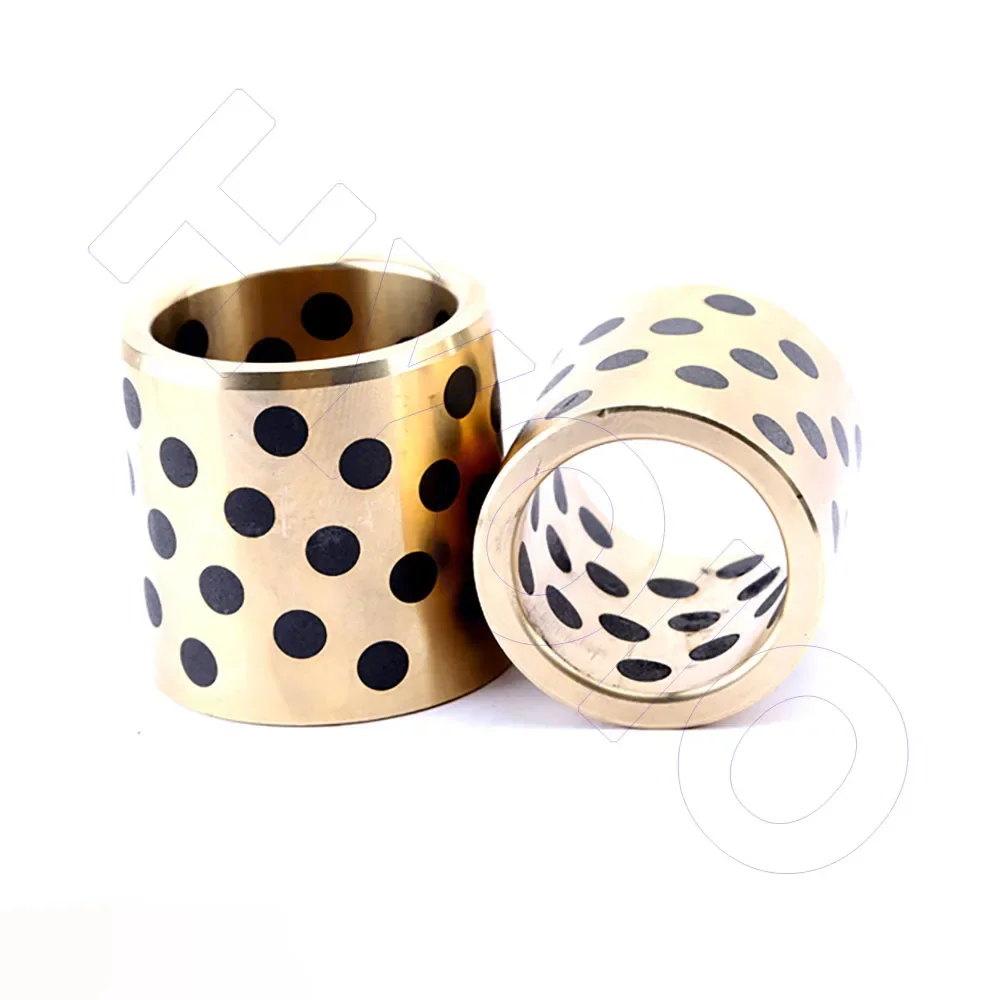 1PCS Brass Bushing Oil Free Self Lubricating Copper Sleeve Bore 4mm to 12mm Hollow Gasket Bracket