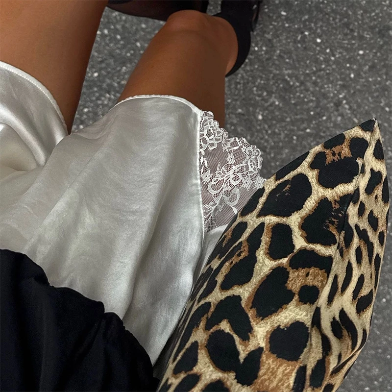 المرأة الساتان Pettipants أنيقة سيدة الحرير الساتان الدانتيل تقليم السراويل الدانتيل الأزهار المرقعة حريري زلة السراويل مريح منامة قيعان