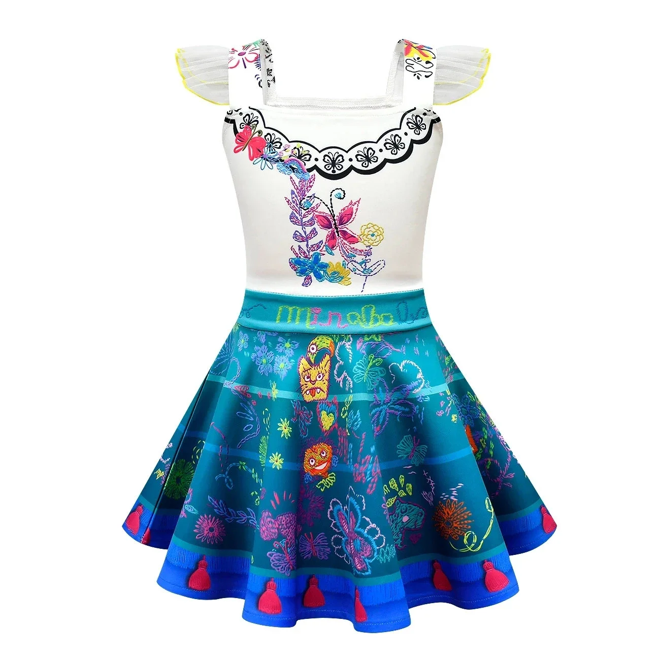 Girls Dress Encanto Charms Fancy Dresses for Carnival Halloween Princess Dress