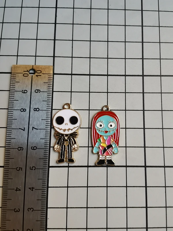 10PCS cartoon Nightmare Before Christmas  Pendant DIY Jewelry Necklace Earrings Bracelet Jewelry Earring Charms