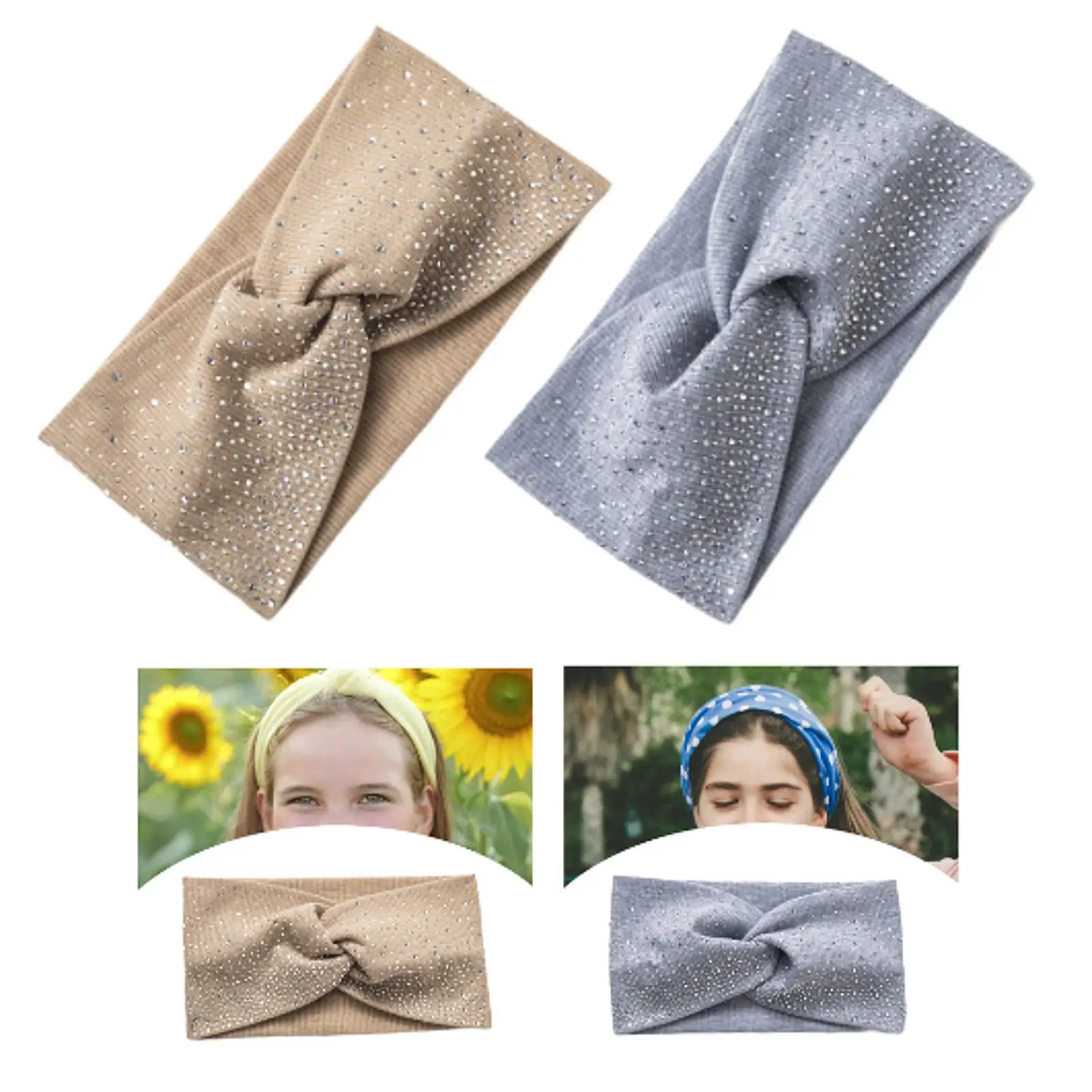

Wide Headband for Women Elastic Soft Head Wrap Stylish Thick Hair Accessories
