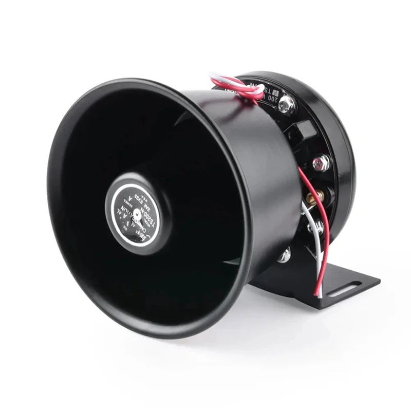 Police Siren For Car Loudspeaker Megaphone Electronic 12V 200W Warning Speaker Truck Car Police Emergency Alarm, Easy To Use