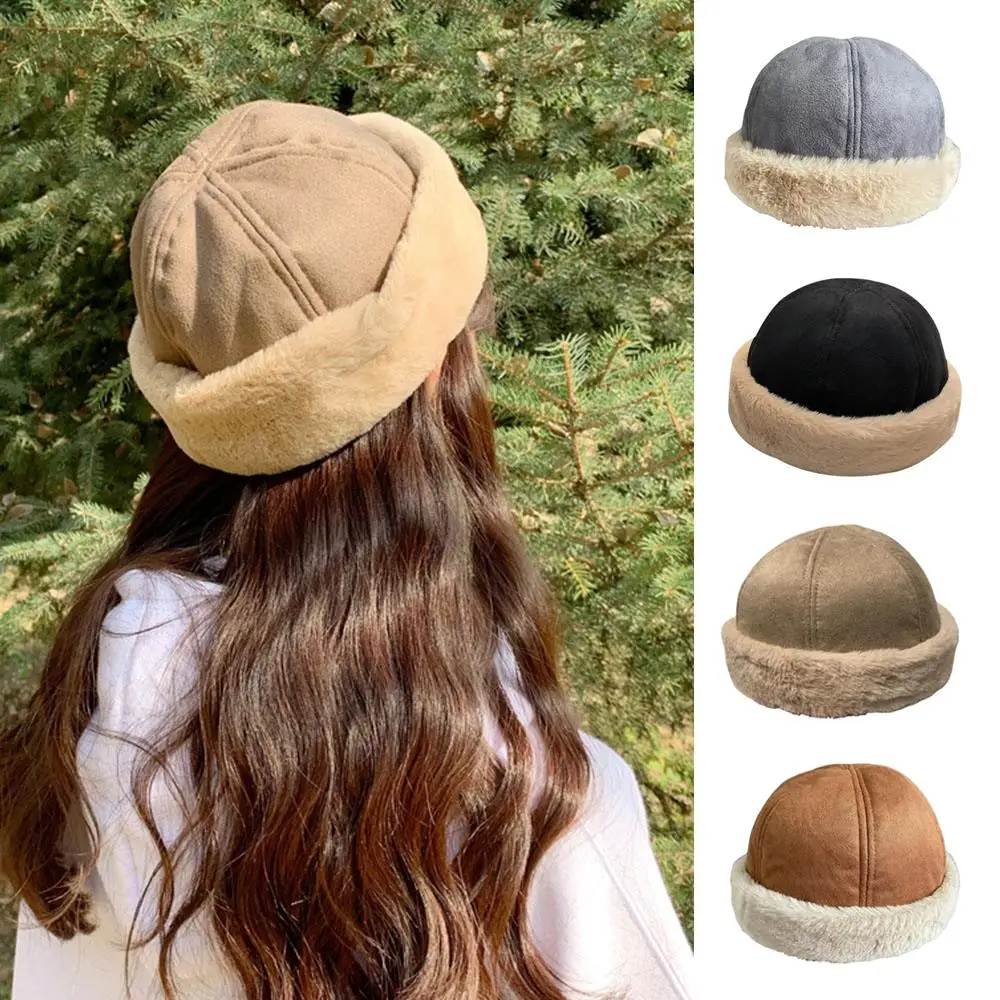 False Mink Fur Hats Plush Warm Hat Fashion Landlord Caps Useful Winter Supplies Colorful Caps Trendy Decor Practical Hats