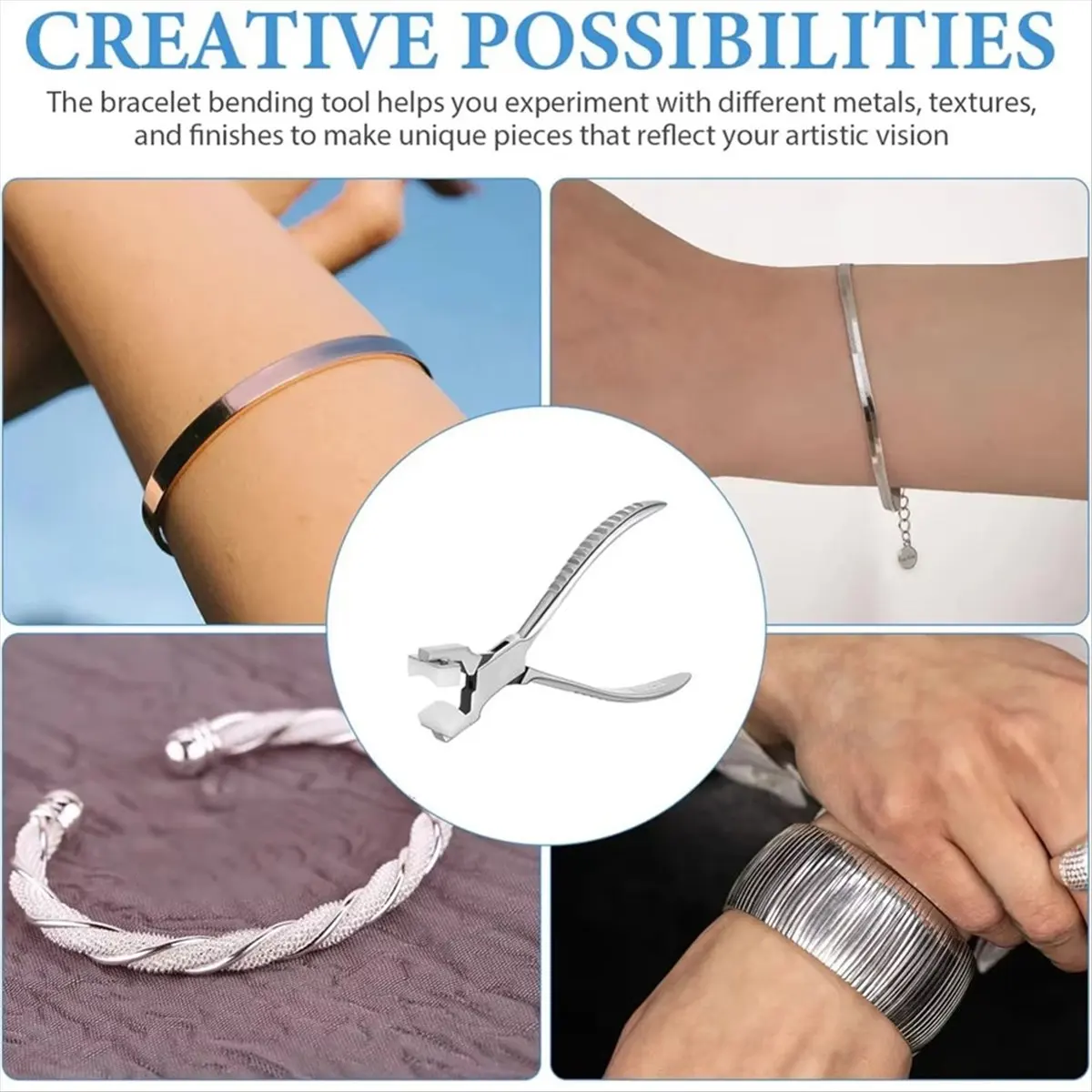 

Инструмент для гибки металлических браслетов. Принадлежности для изготовления ювелирных изделий для изготовления и формирования. Удобный и быстрый помощник для браслетов.