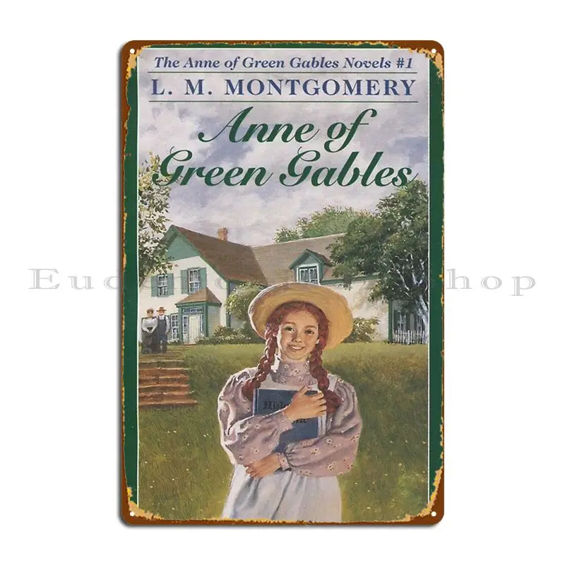 ملصق لوحة معدنية جرافيك من Anne Of Green Gables لنادي حفلات السينما مخصص لغرفة المعيشة ملصق تسجيل القصدير #1