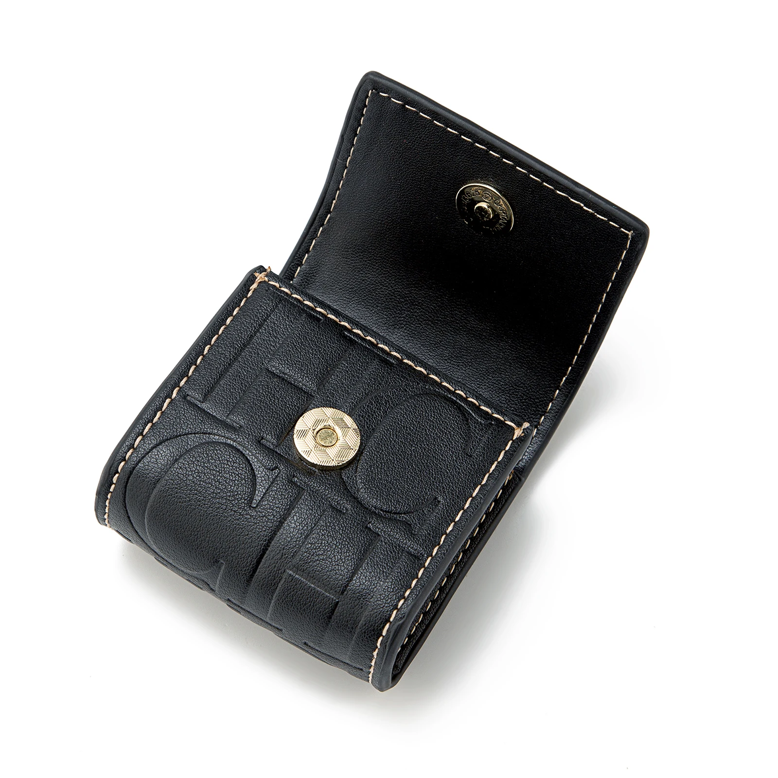 CH Bluetooth Headset Case Lock Design Premium Embossed Pattern With Key Ring Fits Various Earbud Sizes Fashion Compact Accessory image 4