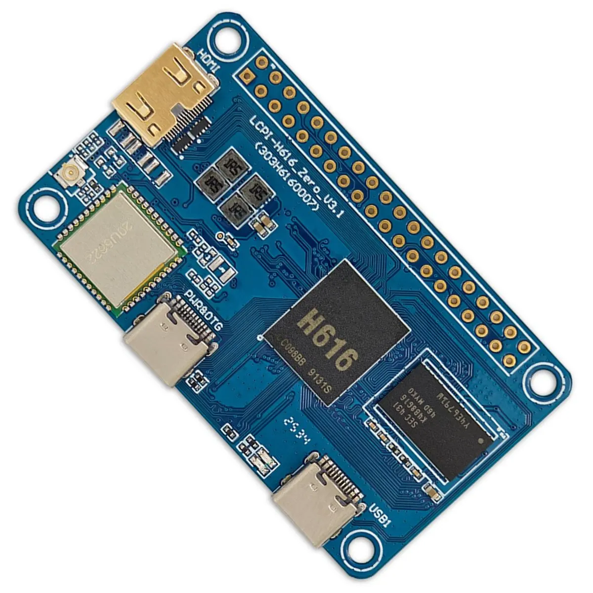 Placa de Desenvolvimento BAAY para Allwinner H616 ZERO, Placa-Mãe ARM de 512M, Suporta Módulo de TV Box 4K/60fps para OTT IPTV