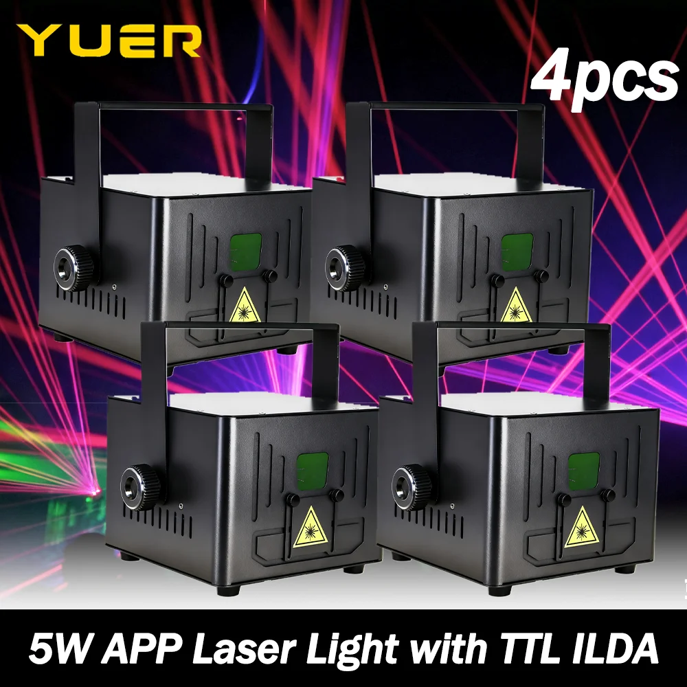 5W APP Laser Light with TTL ILDA APP Bluetooth control DMX512 Sound control LCD Display for DJ Disco party wedding bar nightclub