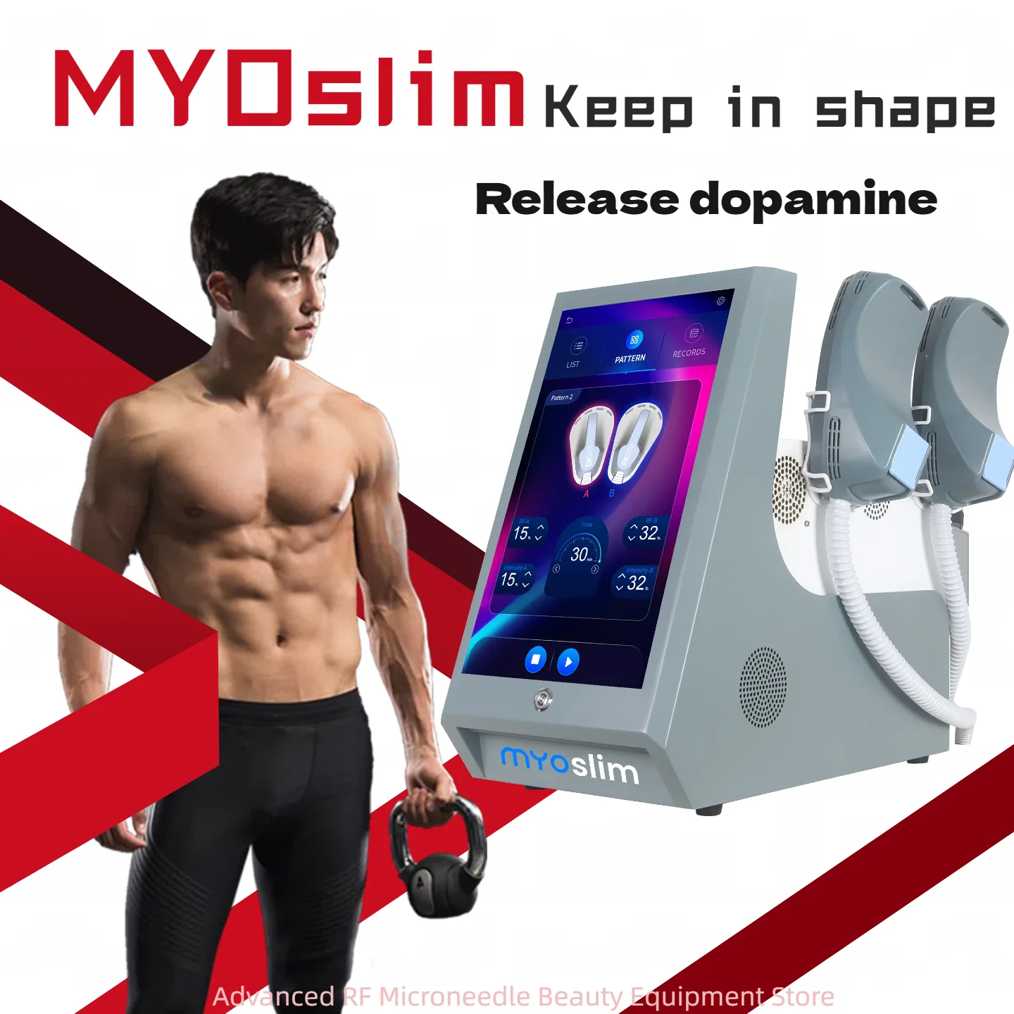 

New Myoslim Body Contouring Machine Neo RF for Professional Slimming Sculpting Muscle Stimulator Electromagnetic Tech