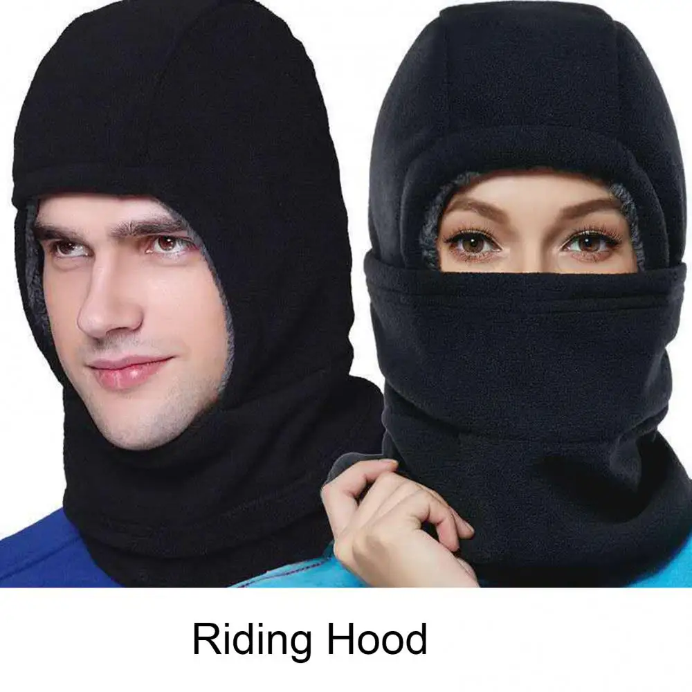 Winter Windproof Outdoor Fleece Hat Thickened Cold-proof Warm Face Hood Cover