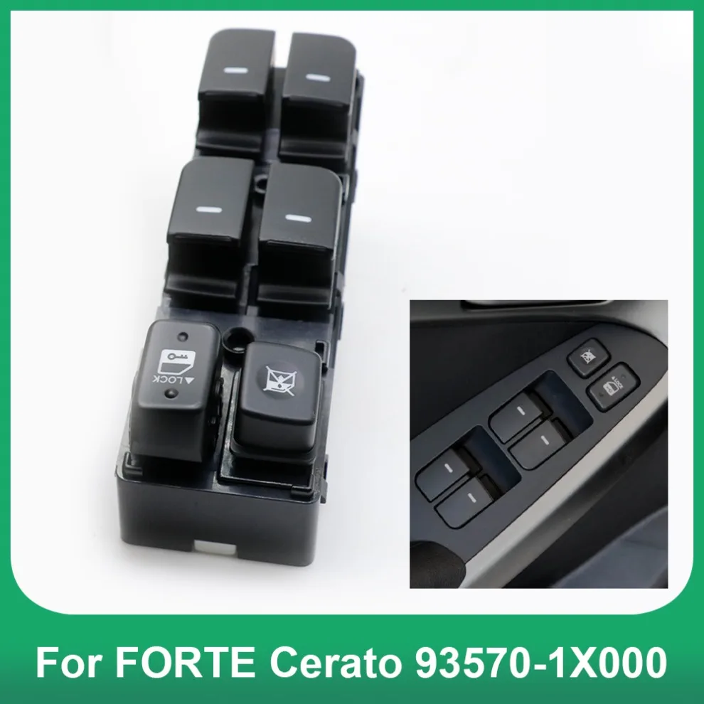 Power Window Switch Front Left Door Glass Switch Fit For FORTE Cerato 93570-1X000 car styling good quality 935701X000