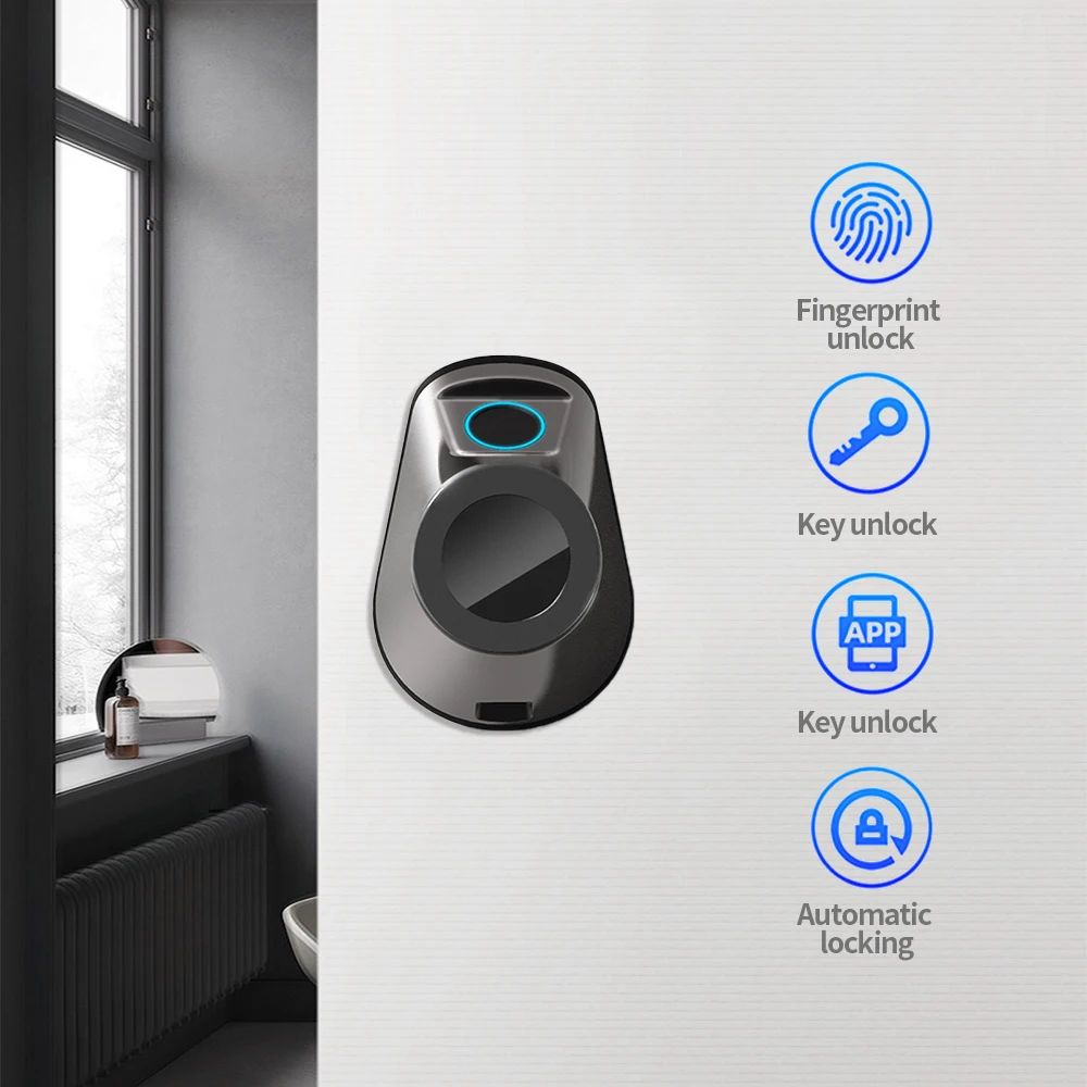 

New Tuya App Smart Door Lock Electronic Door Lock Fingerprint Remote Unlocking Keyless Password Lock