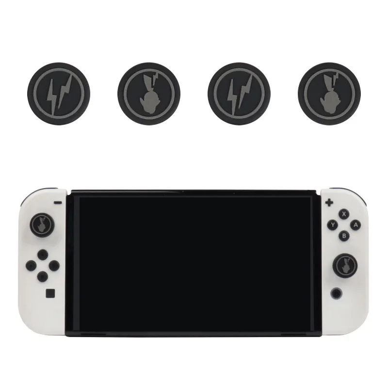 4 pçs/lote gato pata analógico vara tampas de aperto para nintendo switch/lite/oled joystick controlador gamepad caixa de polegar para interruptor