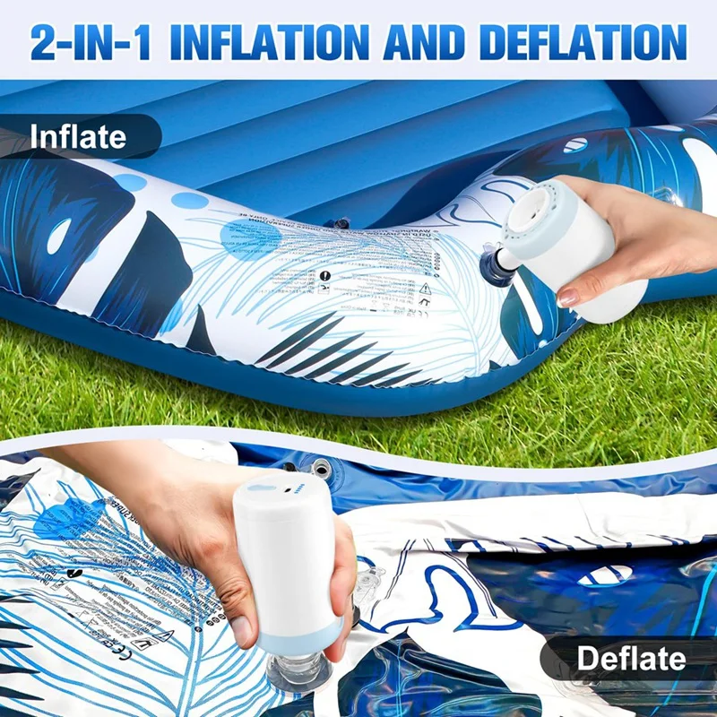 مضخة هواء صغيرة محمولة للمطاطية، تضخم فائق السرعة بدقة 4 كيلو باسكال