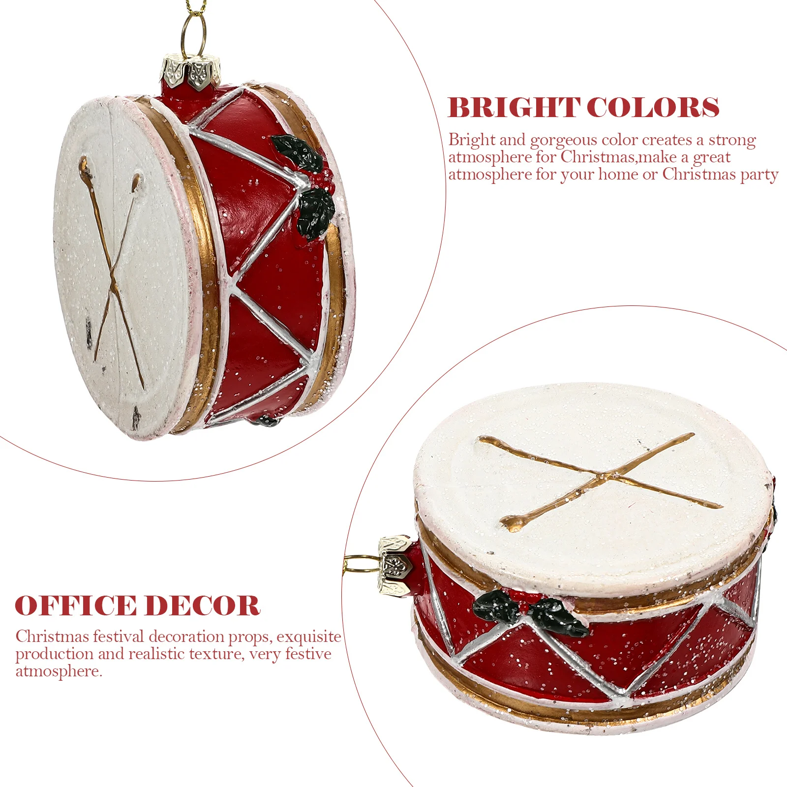 

1Pcs Christmas Decoration Ball Elegant Shiny Pendant Ideal for Christmas Party Office Indoor Wall Hanging Decorative