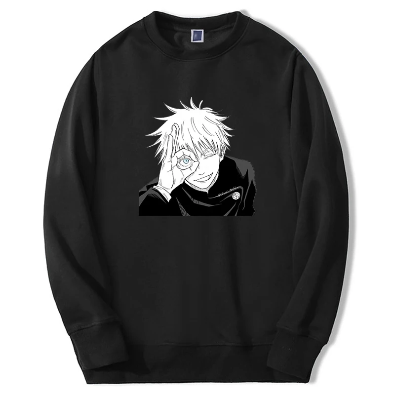 Jujutsu Kaisen Sweatshirts Anime Gojo Satoru Graphic Men Women Sweatshirt Crewneck Fashion Oversize Pullover Harajuku Streetwear